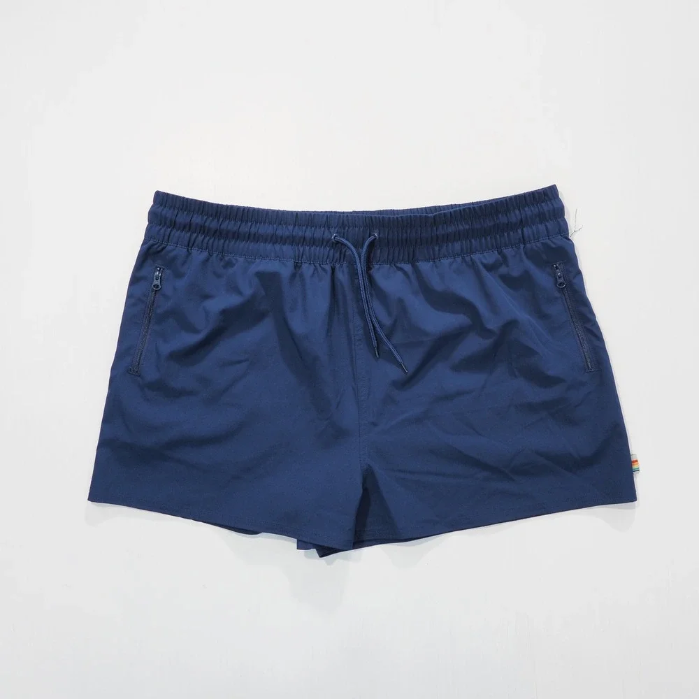 Ocean Pacific OP Shorts Mens XXL Blue Swim Trunks Elastic Waist Drawstring